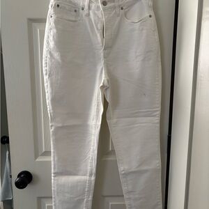 Madewell Women's White Straight Leg Jeans